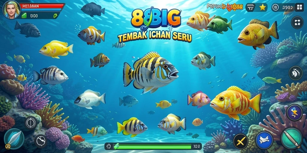 Screenshot gameplay 88BIG menampilkan suasana seru dalam menembak ikan.
