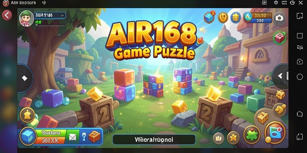 Gameplay AIR168 menampilkan tantangan puzzle yang menarik.