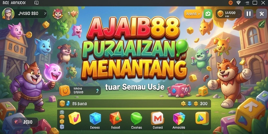 Tampilan gameplay AJAIB88 yang menantang dengan banyak level.