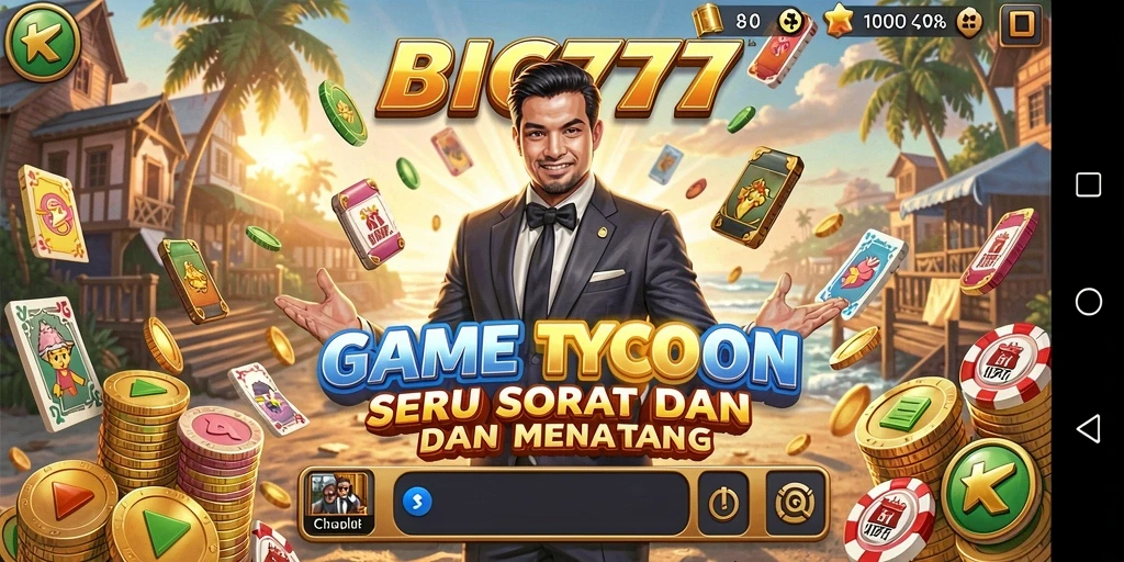 Tangkapan layar menunjukkan gameplay seru BIG777 dalam membangun bisnis.