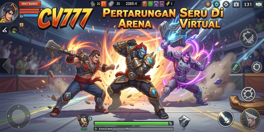 Tampilan seru pertarungan dalam game Fighting CV777.