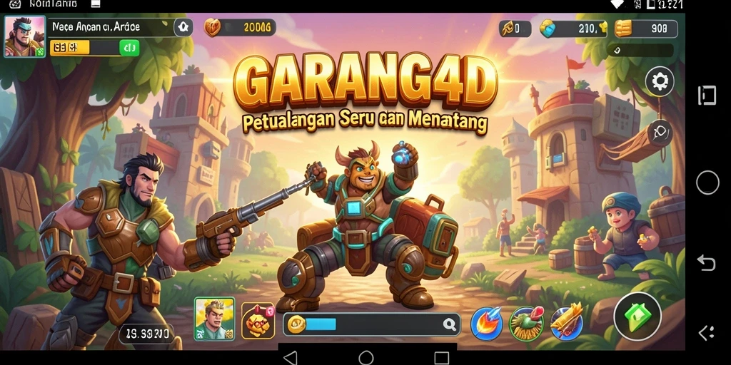 Screenshot utama GARANG4D menampilkan momen mendebarkan dari gameplay Arcade.