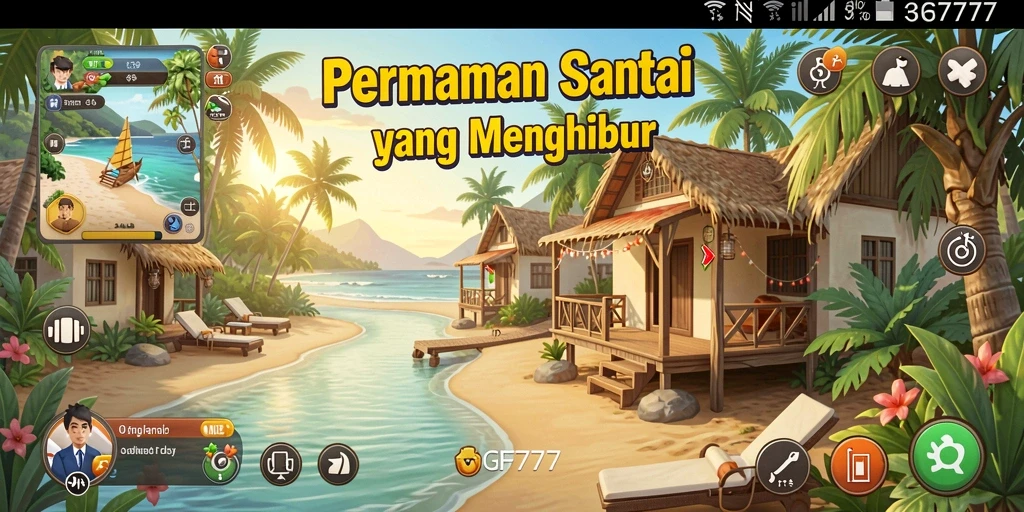 Tampilan gameplay seru dan penuh warna dari GF777.
