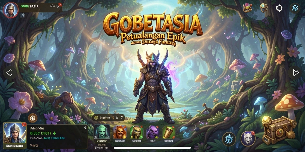 Tampilan gameplay RPG yang menakjubkan di GOBETASIA.