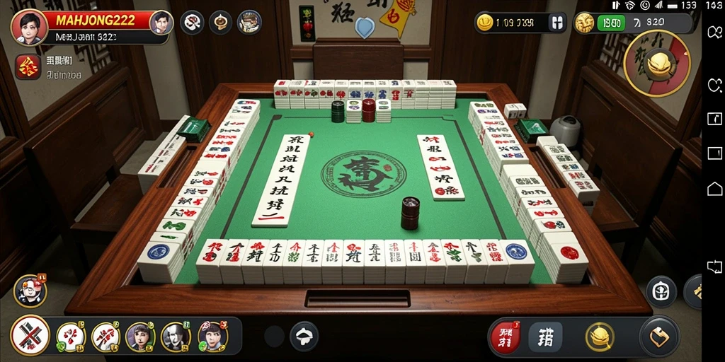 Tampilan gameplay seru dari MAHJONG222 yang menantang keterampilan pemain.