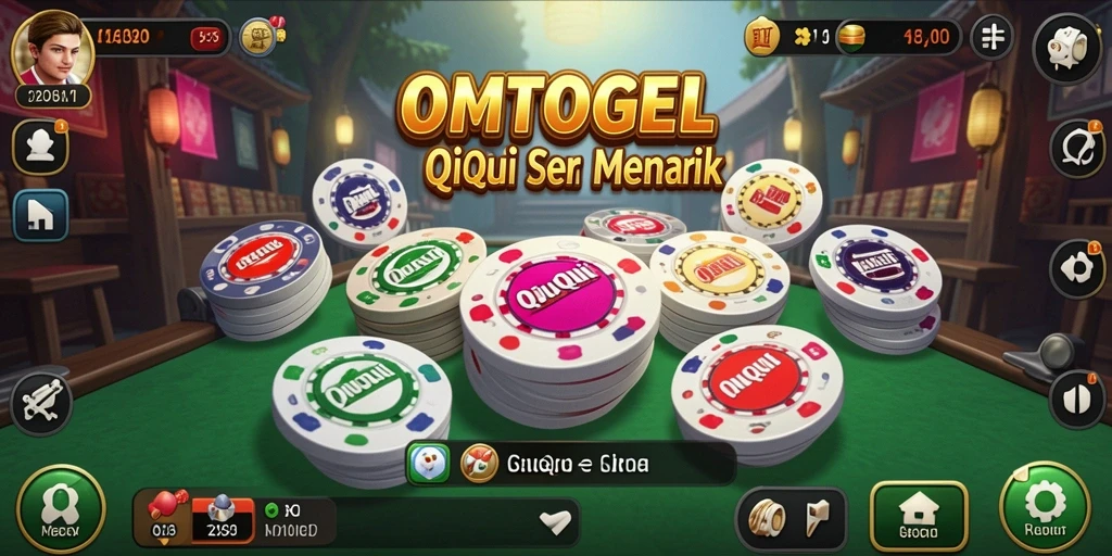 Tampilan gameplay QiuQiu yang mendebarkan di OMTOGEL.