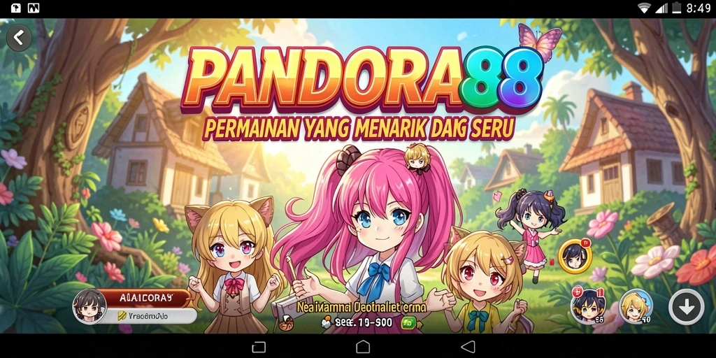 Tampilan gameplay PANDORA88 yang menakjubkan dan penuh warna.