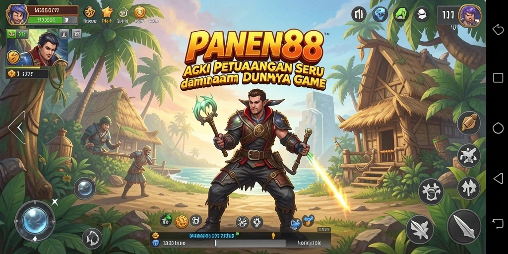 Tampilan mendebarkan gameplay Action PANEN88 dengan aksi seru dan grafis memukau.