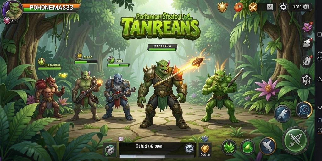 Tampilan gameplay seru dan strategi pertarungan menakjubkan di POHONEMAS33.