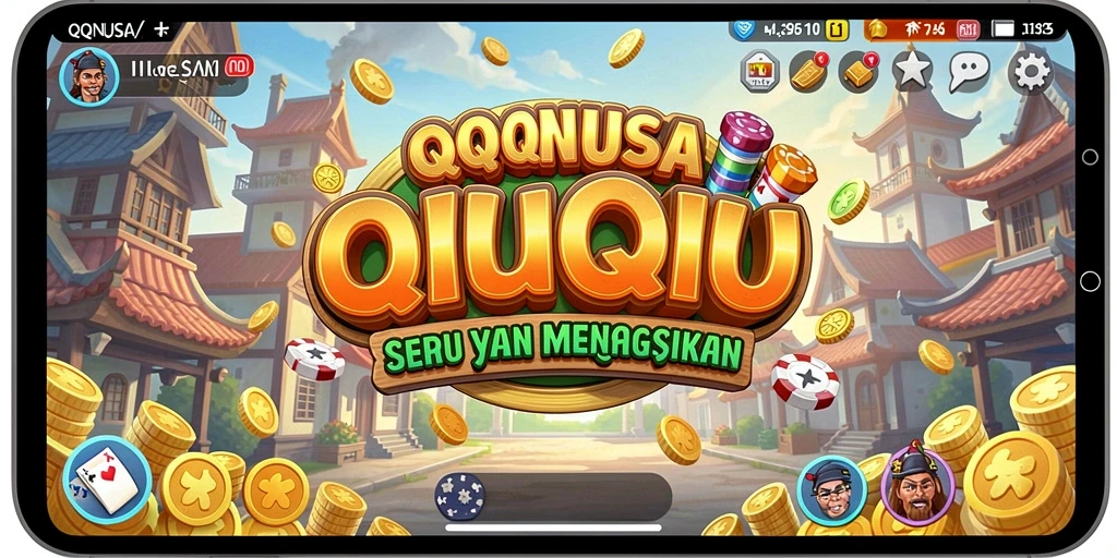 Tampilan gameplay QiuQiu yang menegangkan di QQNUSA.