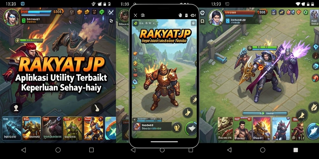 Tampilan antarmuka utama RAKYATJP yang user-friendly dan intuitif.