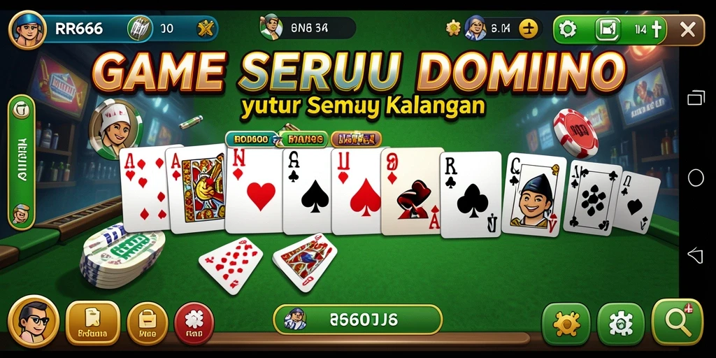 Gameplay seru dan menantang dalam RR666, permainan Domino terbaik.