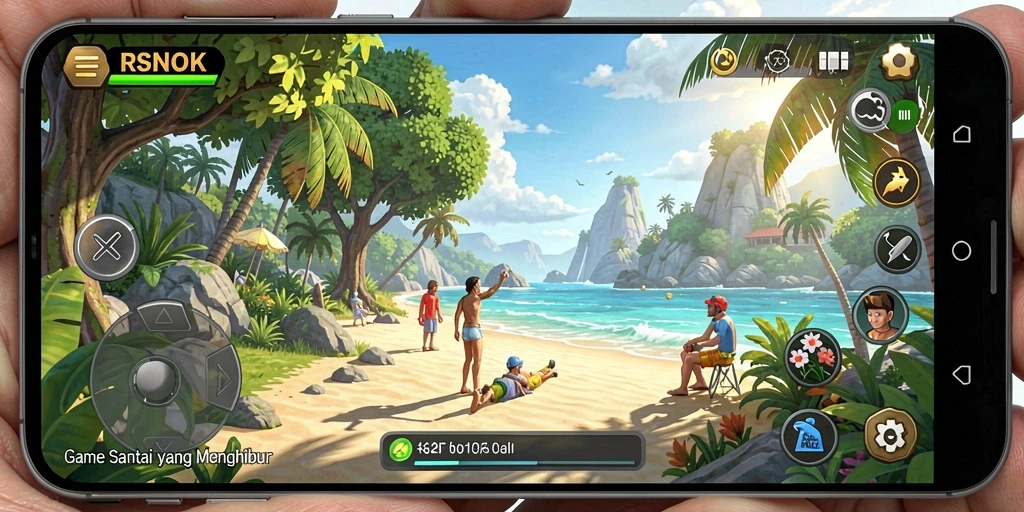 Tampilan gameplay RSNOK yang menarik dan penuh warna.