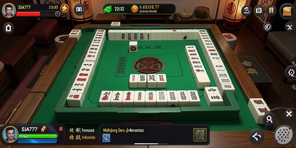 Screenshot gameplay SIA777 menampilkan desain Mahjong yang menarik dan menantang.
