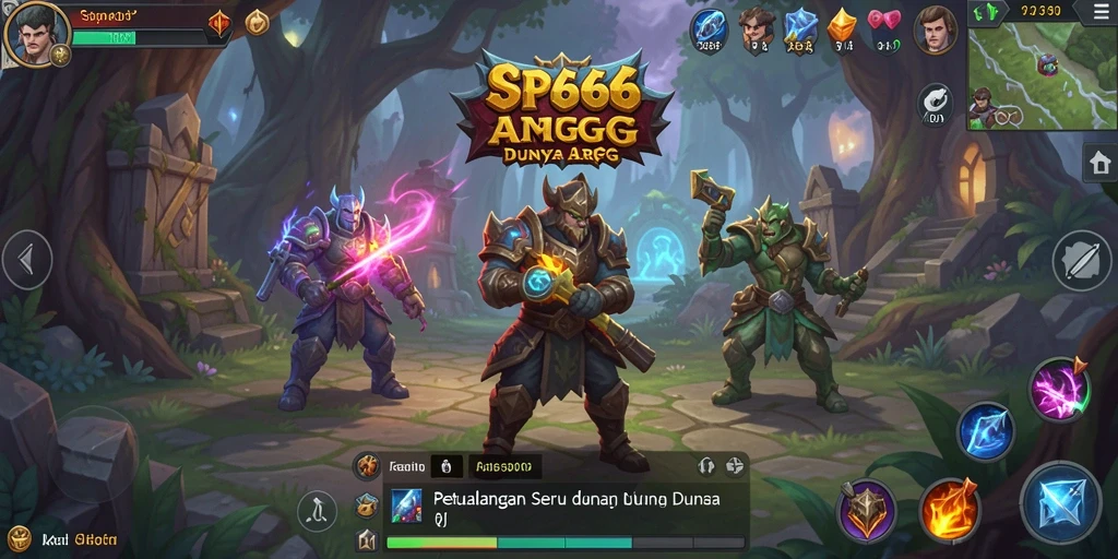 Tampilan gameplay epik dalam dunia ARPG SP666.