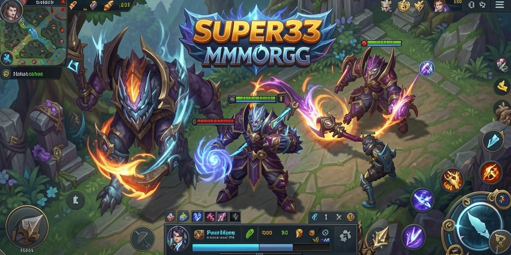 Tampilan gameplay seru dalam dunia MMORPG SUPER33.