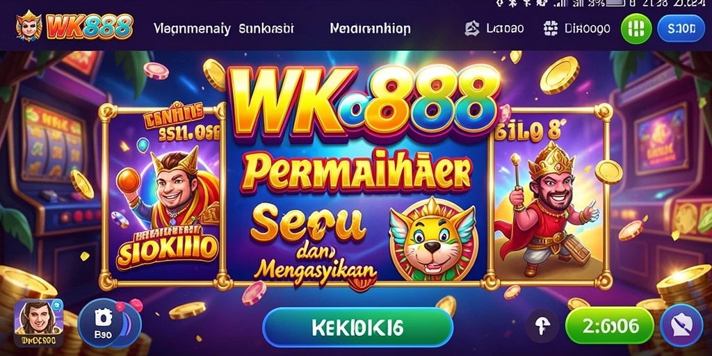 Tampilan gameplay seru dari permainan Slot WK888 yang membuat ketagihan.