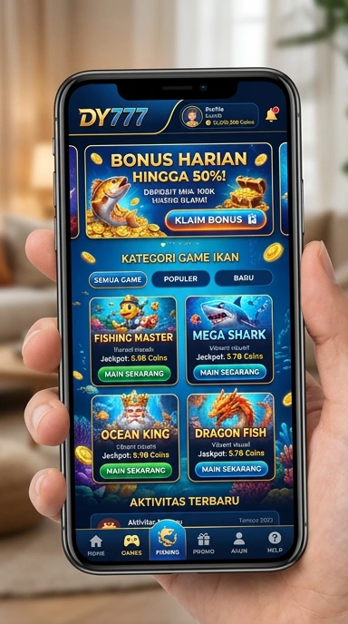 Tangkapan layar dari aplikasi dy777 dengan daftar aplikasi terbaru.